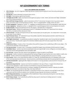 AP Government Unit 2 Packet