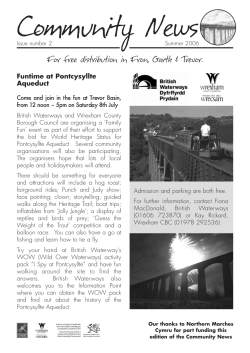 Summer - Llangollen Rural Community Council