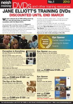 JANE ELLIOTT`S TRAINING DVDs