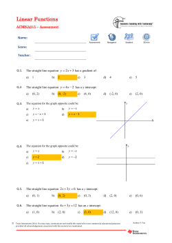 ACMNA296 Assessment