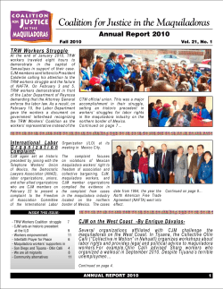 Coalition for Justice in the Maquiladoras
