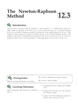 The Newton-Raphson Method