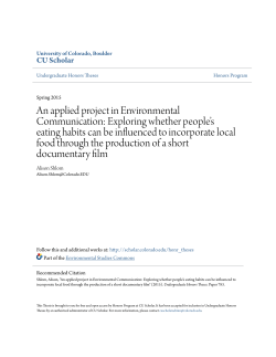 An applied project in Environmental Communication