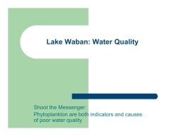 Water quality - Wellesley College