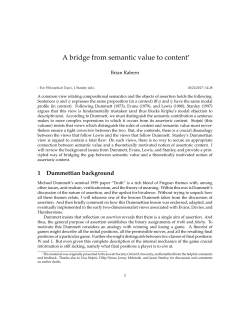 A bridge from semantic value to content