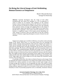 this PDF file - Journal of Analytic Theology