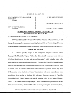 Original Answer and Counterclaim