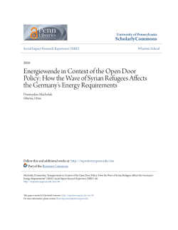 Energiewende in Context of the Open Door Policy: How the Wave of