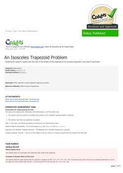 An Isosceles Trapezoid Problem