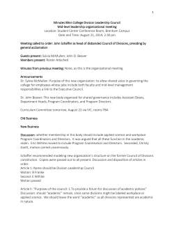 Minutes 8/21/14