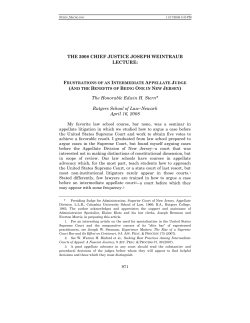 FRUSTRATIONS OF AN INTERMEDIATE APPELLATE JUDGE