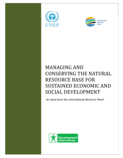 managing and conserving the natural resource - Map