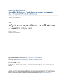 A Qualitative Analysis of Barriers to and Facilitators of Successful
