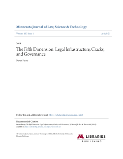 The Fifth Dimension: Legal Infrastructure, Cracks, and Governance