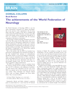 The achievements of the World Federation of