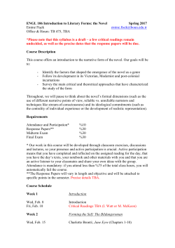 ENGL 106.03 Course Syllabus
