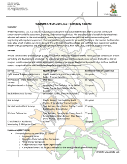 File - Wildlife Specialists