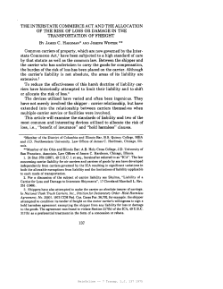 the interstate commerce act