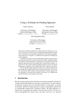 Using a Treebank for Finding Opposites
