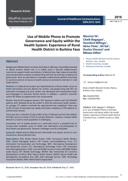 2016 - Journal of Healthcare Communications