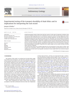 Experimental testing of the transport-durability of shale lithics and its