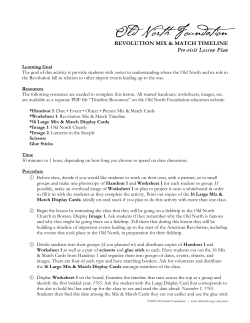 Lesson Plan PDF - Old North Church