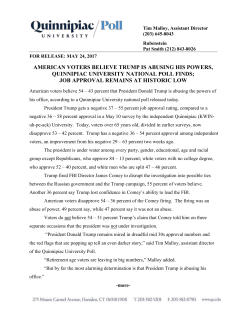 Quinnipiac University Poll