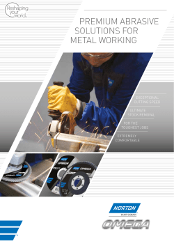 premium abrasive solutions for metal working