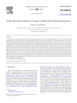 Strike-slip fault evolution on Europa: evidence from tailcrack