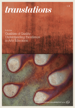 Qualities of Quality - Arts Education Collaborative