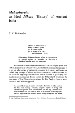 Mahabharata - Sydney Open Journals online