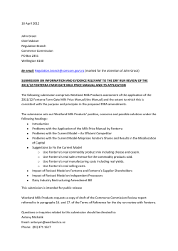 16 April 2012 John Groot Chief Adviser Regulation Branch