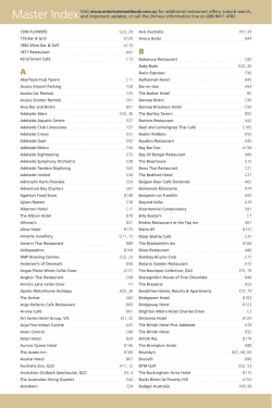 Master Index - Entertainment Book