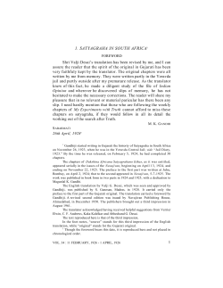 Satyagraha in South Africa