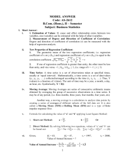 MODEL ANSWER Code: AS-2612 B.Com. (Hons.), II &ndash; Semester