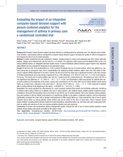 Evaluating the impact of an integrated computer