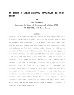 is there a large-country advantage in high- tech?