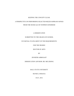 keeping the concept clear - Cardinal Scholar Home