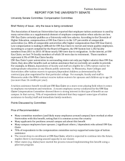 Tuition Assistance - University of Wisconsin