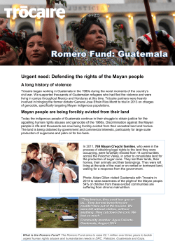 Guatemala - Trocaire