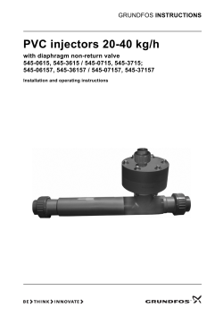 PVC injectors 20-40 kg/h