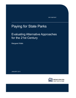 Paying for State Parks - Resources for the Future