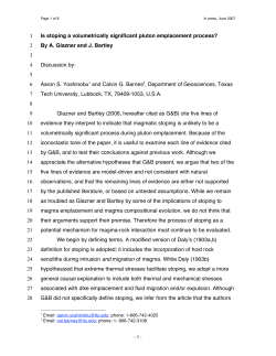 Is stoping a volumetrically significant pluton emplacement process