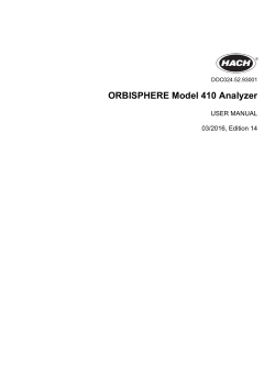 ORBISPHERE Model 410 Analyzer