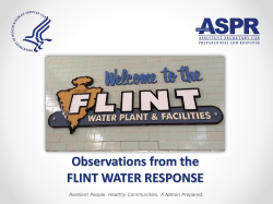 Observations from the Flint, MI Water Crisis