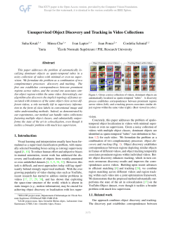 Unsupervised Object Discovery and Tracking in Video Collections