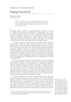 Waging Financial War - Strategic Studies Institute