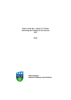 Descriptive catalogue - University College Dublin