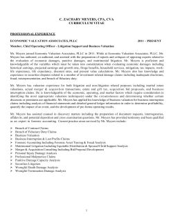c. zachary meyers, cpa, cva curriculum vitae