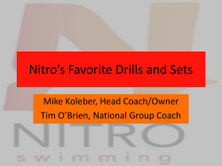 Nitro`s Favorite Sets and Drills